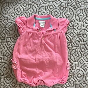 Ralph Lauren Pink Baby Polo Romper 9 months